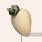 'Kyeta' Vintage Czech Silk Velvet and Organza 8cm Gradient Dyed Flower Mount