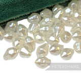 Vintage 1960/70's 10x6mm Plump Faceted Teardrop Bead - 72 Beads
