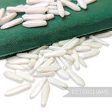 Vintage 1960/70's 20x5mm Glass Arrowhead Beads - Approx. 72 Pieces