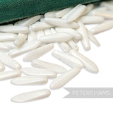 Vintage 1960/70's 20x5mm Glass Arrowhead Beads - Approx. 72 Pieces