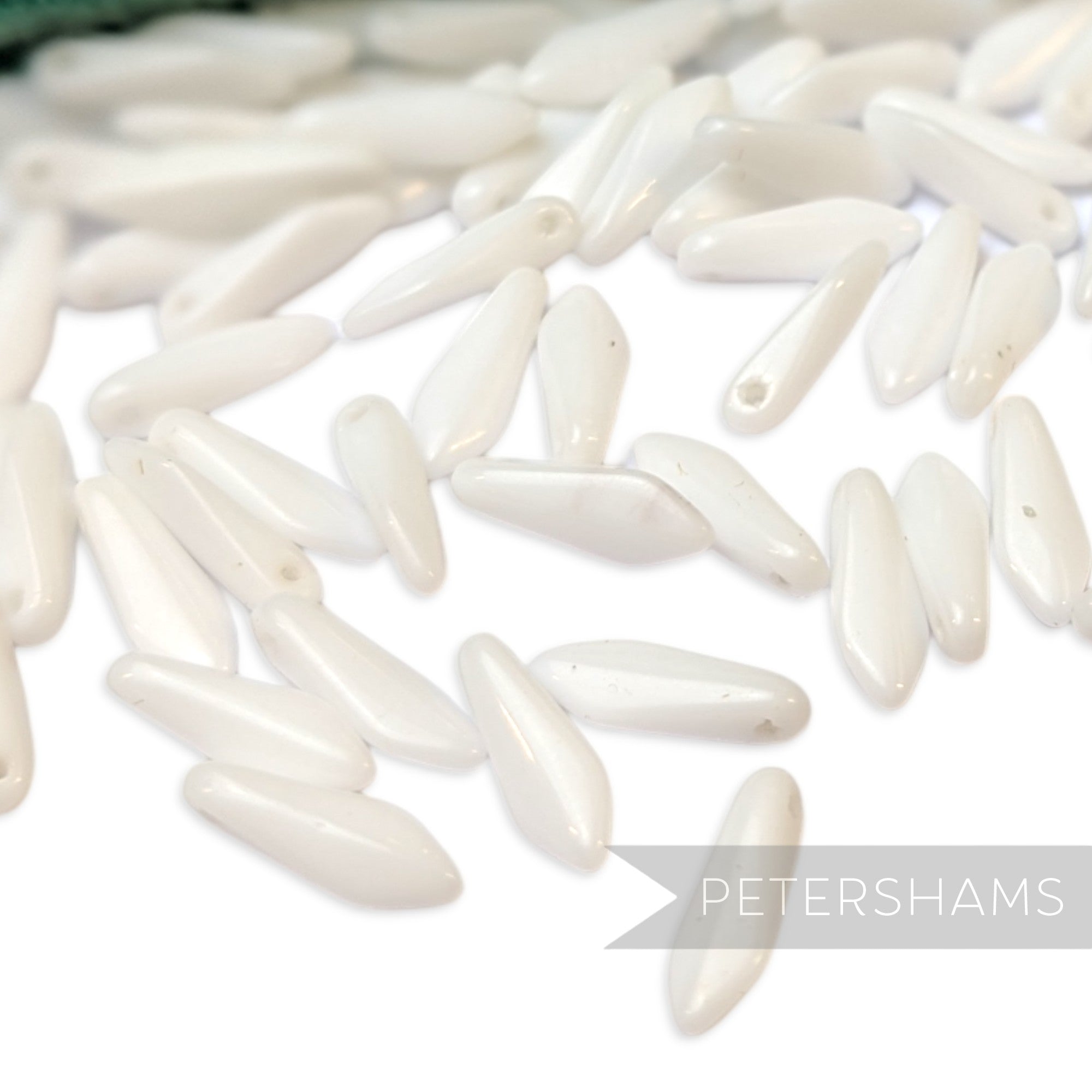 Vintage 1960/70's 12x4mm Mini Glass Arrowhead Beads - Approx. 144 Pieces