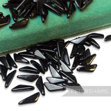 Vintage 1960/70's 17x6mm Glass Triangular Beads - Approx. 72 Pieces