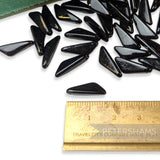 Vintage 1960/70's 17x6mm Glass Triangular Beads - Approx. 72 Pieces