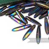 Vintage 1960/70's 20x5mm Glass Arrowhead Beads - Approx. 72 Pieces