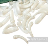 Vintage 1960/70's 17x5mm Large Glass Claw Beads - Approx. 72 Pieces