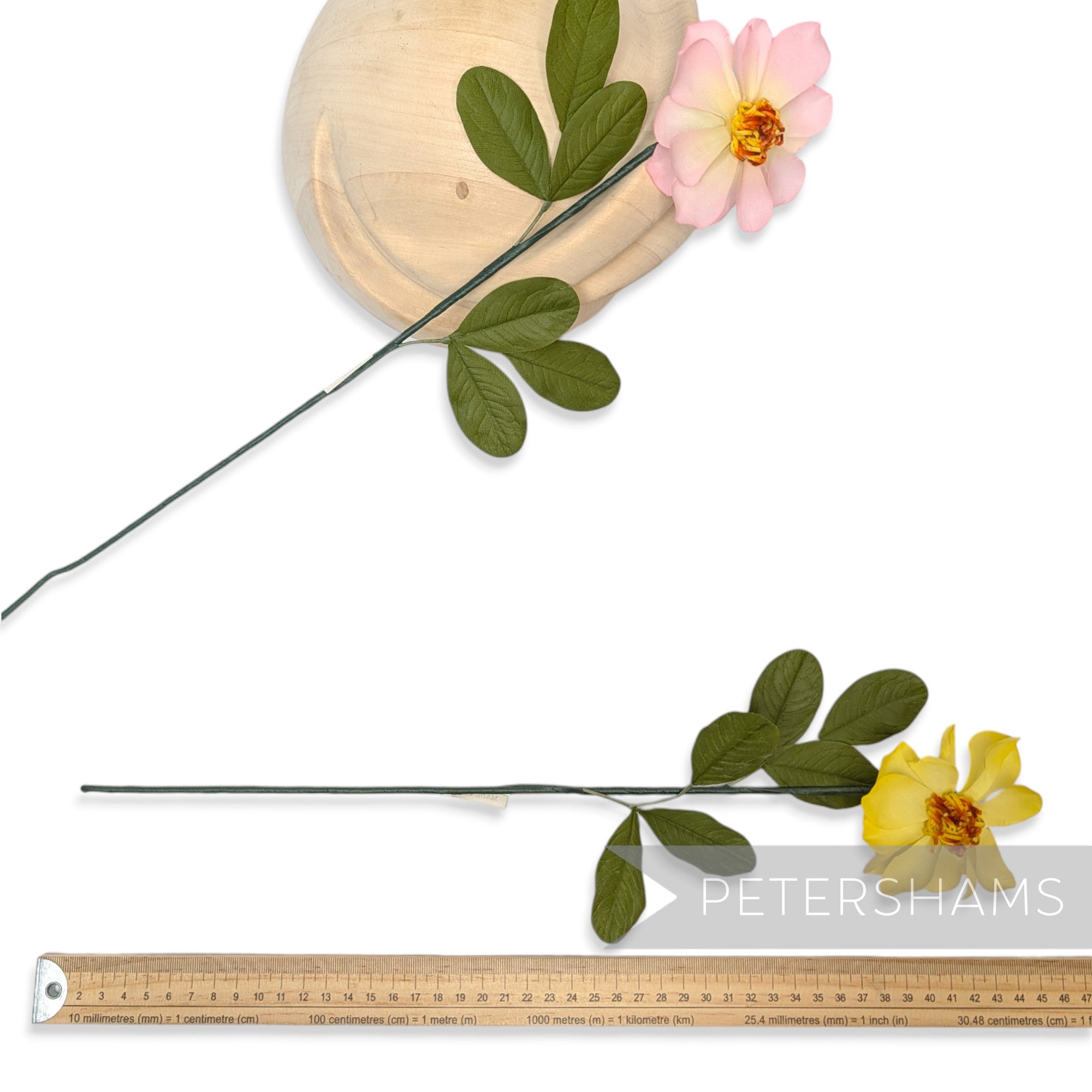 'Madoki' Vintage 1960s Japanese 8cm Silk Flower