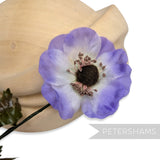 'Jolie' Vintage Japanese 1960s Silk 8cm Anemone Flower Wired Flower