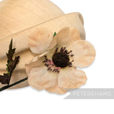 'Jolie' Vintage Japanese 1960s Silk 8cm Anemone Flower Wired Flower