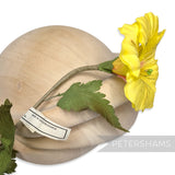 'Pua' Vintage Czech 1960/70s Silk 10cm Hibiscus Flower