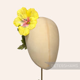 'Pua' Vintage Czech 1960/70s Silk 10cm Hibiscus Flower