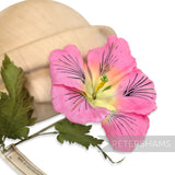 'Pua' Vintage Czech 1960/70s Silk 10cm Hibiscus Flower