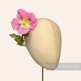 'Pua' Vintage Czech 1960/70s Silk 10cm Hibiscus Flower