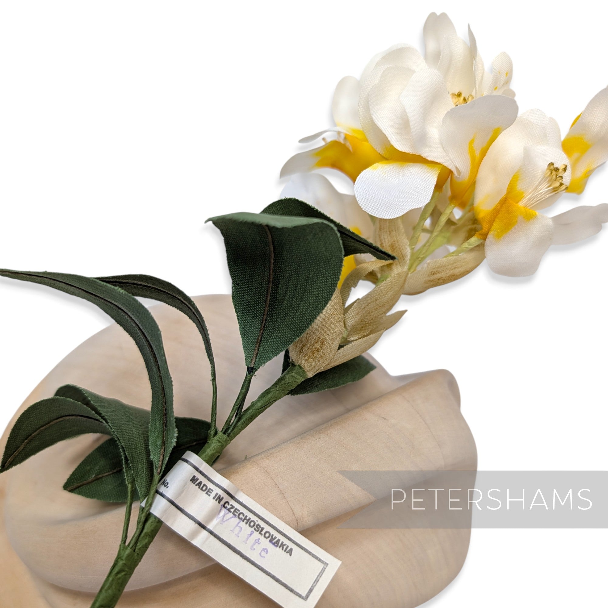 'Azza' Vintage Czech 1960/70s Azela Silk Wired Flower