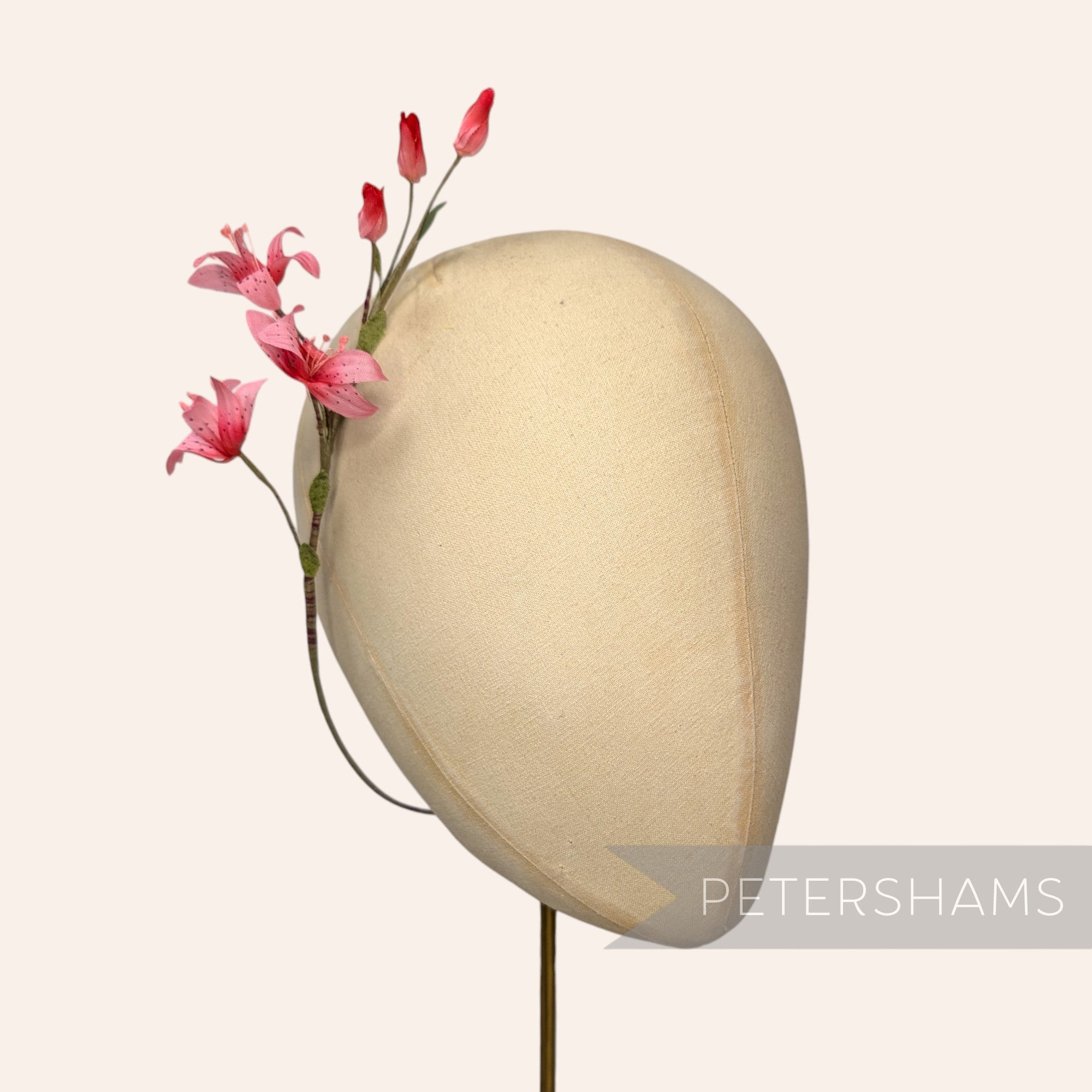 'Tygr' Vintage Czech 1960/70s Mini Tiger Lily Silk Flower Mount