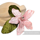 'Dee Dee' Vintage 1970/80s Velvet Orchid Flower Hat Mount
