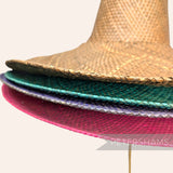 Imperfect Super Duper XL Strip Straw Capeline - 15"