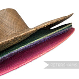 Imperfect Super Duper XL Strip Straw Capeline - 15"
