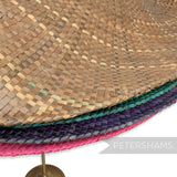 Imperfect Super Duper XL Strip Straw Capeline - 15"