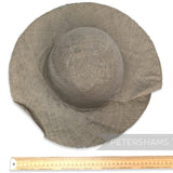 Crazy Amazing Vintage Superfine Deep Sage Parasisal Straw Capeline - 11"