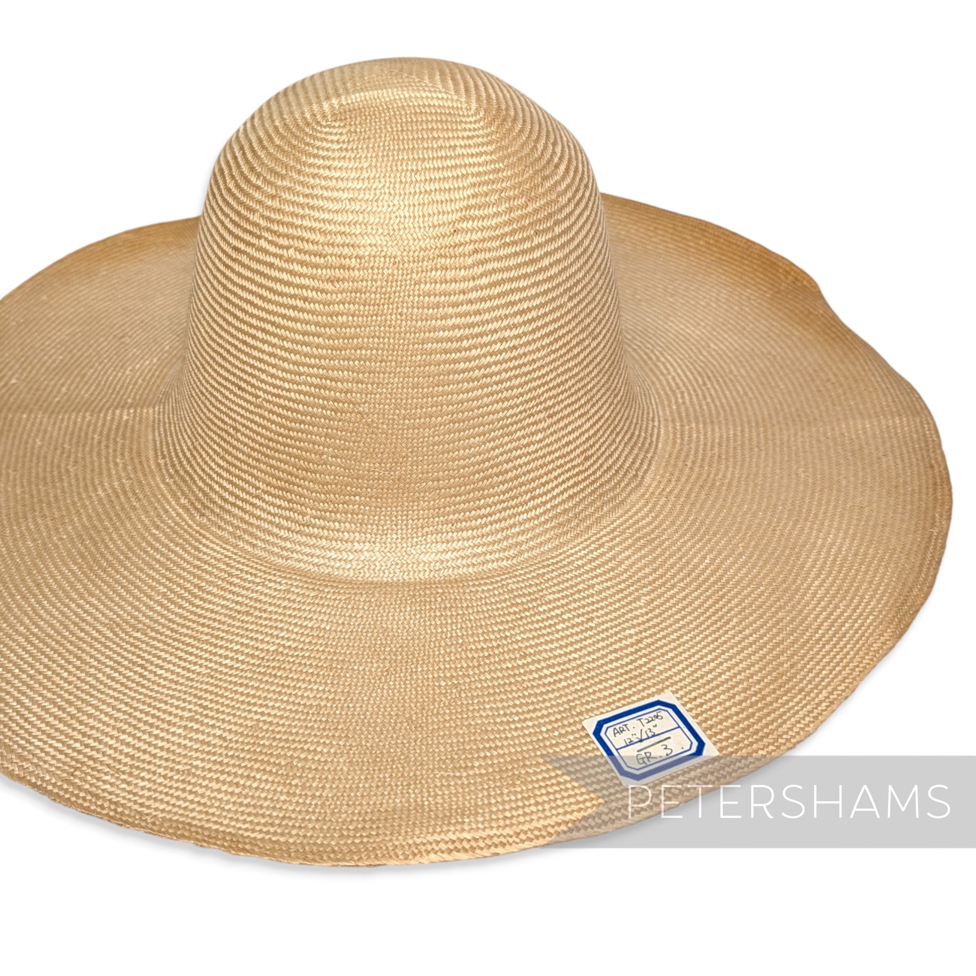Imperfect Natural Parasisal Straw Capeline Hat Body - 12-13"