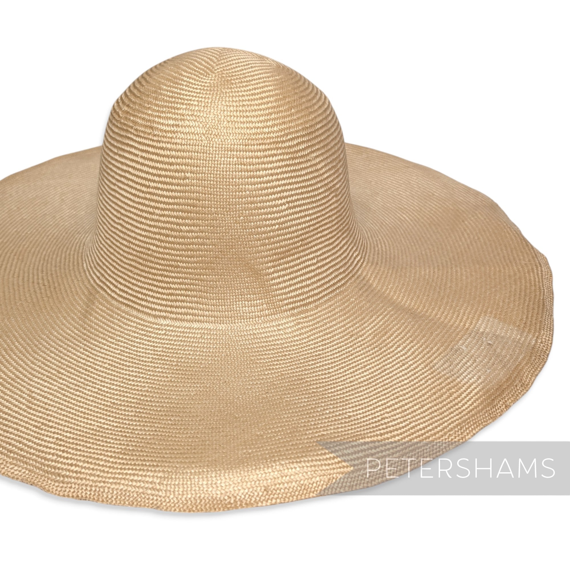 Imperfect Natural Parasisal Straw Capeline Hat Body - 12-13"