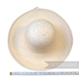 Imperfect Lightweight Vintage Ecuador Panama Straw Capeline Hat Body - 12"