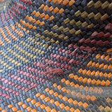 Imperfect Mega Swirl Pattern Vintage Ecuador Panama Straw Capeline Hat Body - 12"