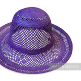 Imperfect Open Weave Arrow Vintage Ecuador Panama Straw Capeline Hat Body - 10.5"