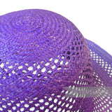 Imperfect Open Weave Arrow Vintage Ecuador Panama Straw Capeline Hat Body - 10.5"