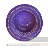 Imperfect Open Weave Arrow Vintage Ecuador Panama Straw Capeline Hat Body - 10.5"