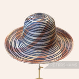 Damaged Double Ring Swirl Vintage Ecuador Panama Straw Capeline Hat Body - 11"