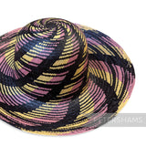 Imperfect Triple Ring Swirl Vintage Ecuador Panama Straw Capeline Hat Body - 11.5"