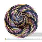 Imperfect Triple Ring Swirl Vintage Ecuador Panama Straw Capeline Hat Body - 11.5"