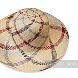 Imperfect Double Swirl Vintage Ecuador Panama Straw Capeline Hat Body - 11"