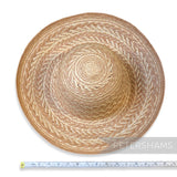 Imperfect Overlapping Twist Vintage Ecuador Panama Straw Capeline Hat Body - 12"