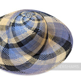 Imperfect Double Swirl Vintage Ecuador Panama Straw Capeline Hat Body - 11.5"