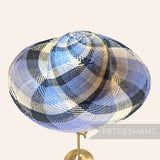 Imperfect Double Swirl Vintage Ecuador Panama Straw Capeline Hat Body - 11.5"