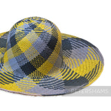 Imperfect Double Swirl Vintage Ecuador Panama Straw Capeline Hat Body - 12"