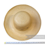 Imperfect Diamond Crown Vintage Ecuador Panama Straw Capeline Hat Body - 12"