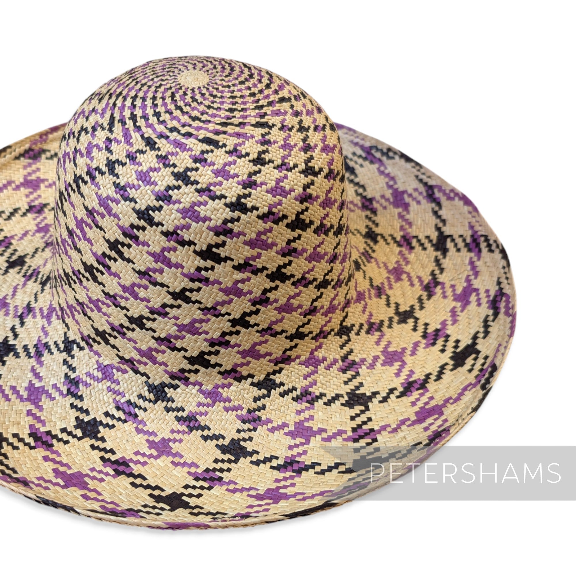 Imperfect Fine Double Swirl Vintage Ecuador Panama Straw Capeline Hat Body - 11"