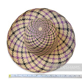 Imperfect Fine Double Swirl Vintage Ecuador Panama Straw Capeline Hat Body - 11"