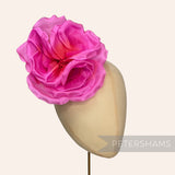 'Danielle' Large 15cm Silk Rose Millinery Flower Hat Mount