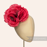 'Danielle' Large 15cm Silk Rose Millinery Flower Hat Mount