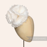 'Danielle' Large 15cm Silk Rose Millinery Flower Hat Mount