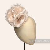'Danielle' Large 15cm Silk Rose Millinery Flower Hat Mount