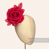 'Kelly' Silk 14cm Rose Millinery Fascinator Flower Hat Mount