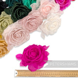 'Kelly' Silk 14cm Rose Millinery Fascinator Flower Hat Mount