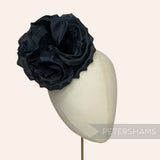 'Danielle' Large 15cm Silk Rose Millinery Flower Hat Mount