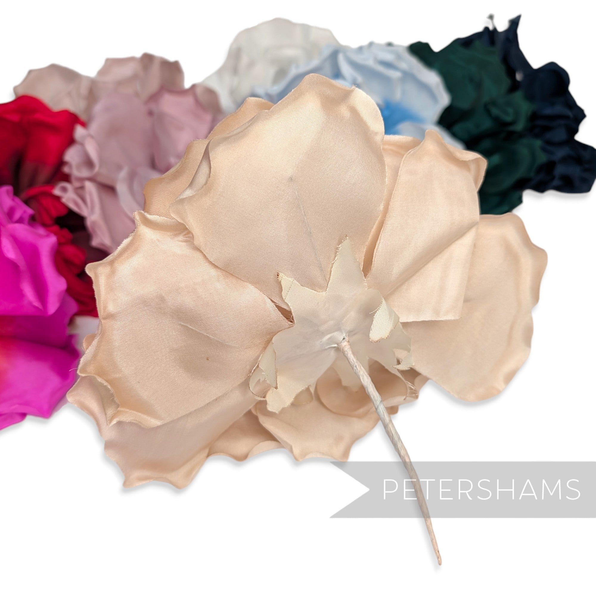 'Lucinda' Extra Large Silk 20cm Rose Millinery Flower