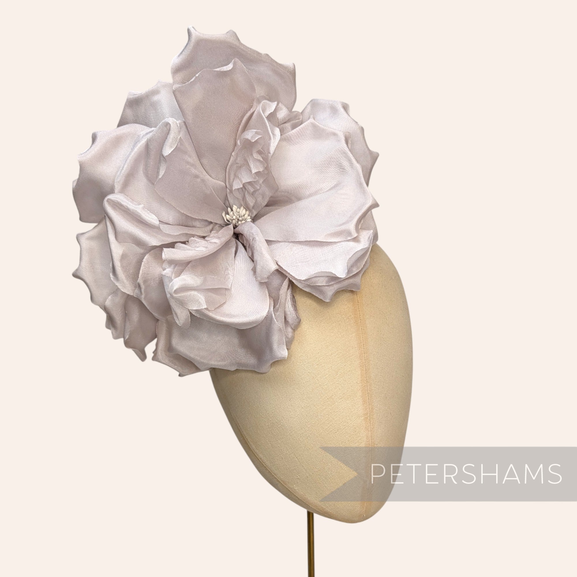 'Lucinda' Extra Large Silk 20cm Rose Millinery Flower
